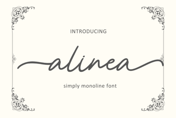 Alinea: A Refined Script Font for Editorial Elegance