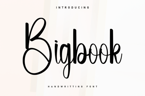 Bigbook: A Handwritten Font for Charming Branding