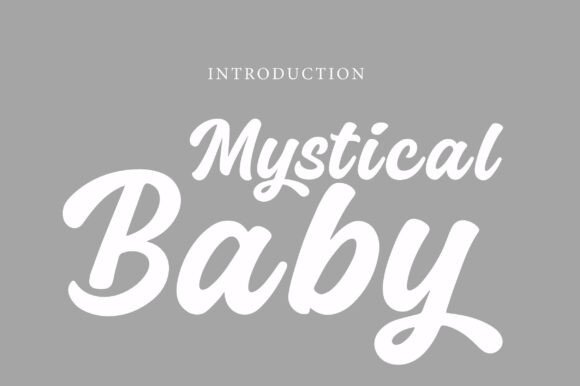 Charming Mystical Baby Font for Handmade Creations