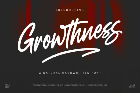 Enhance Your Craft with Growthness Handwritten Font