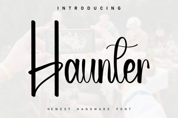 Haunter: A Rustic-Chic Script Font for Makers