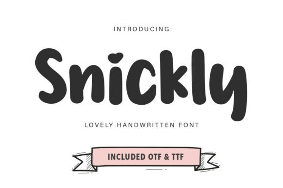 Introducing Snickly: A Charming Handwritten Font for Web Design