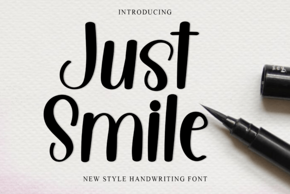 Just Smile: A Festive Font for Enchanting Editorial Design