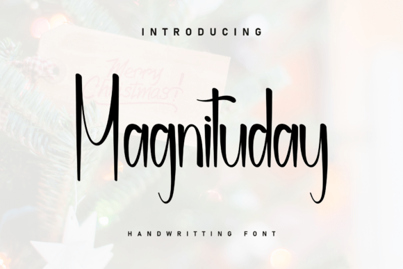 Magnituday: A Sweet and Cozy Handwritten Font for Designers