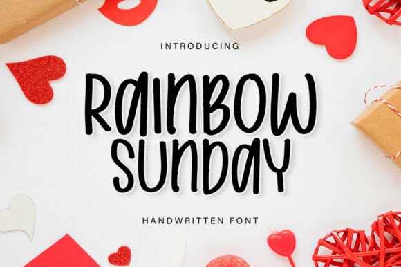 Rainbow Sunday: A Charming Handwritten Display Font