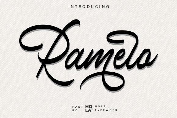 Ramelo: A Handwritten Font for Elegant Editorial Design