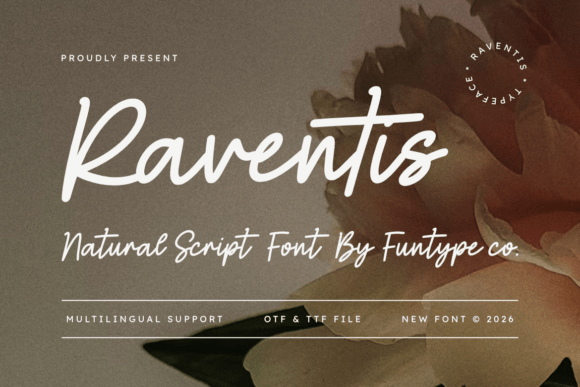 Raventis: Elevate Your Brand with This Elegant Script Font