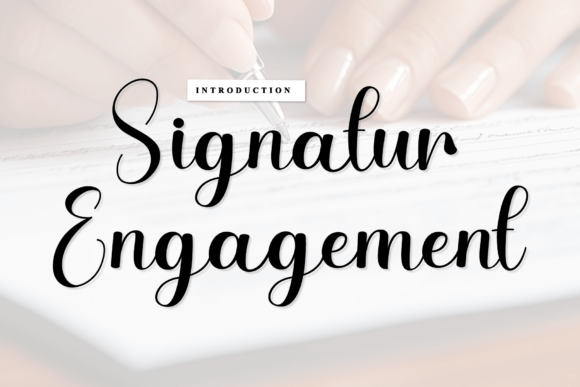Signatur Engagement: A Font for Elegant Web Design